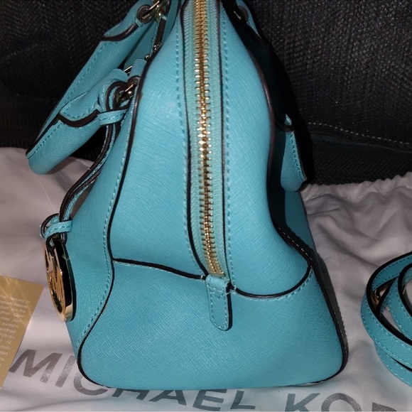 Michael Kors Grayson Bag - Bright Blue Saffiano Leather - Picture 5 of 16
